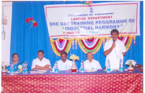 Image of Celebration of Industrial Harmony on 1st October 2009 at Pondicherry